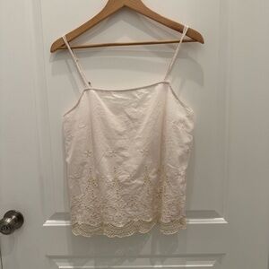 Gilligan & O'Malley Cream Lace Camisole